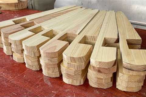 Incredible Creative Design Idea From Wooden Strips // A Great Design For A Gorgeous Coffee Table