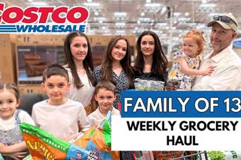 SHOPPING WITH 10 KIDS! WOW! MASSIVE WEEKLY COSTCO GROCERY HAUL! FAMILY OF 13! SHOP WITH ME!