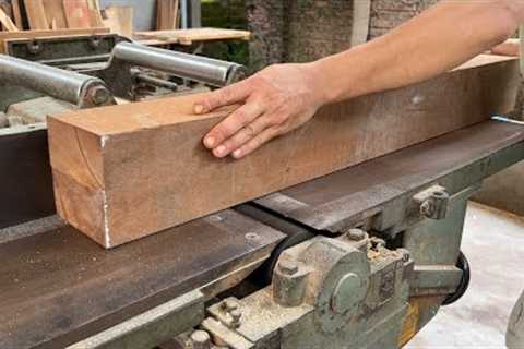 Woodworking Skills // The Art of Meticulous Woodworking in Crafting a Large, Precision Table