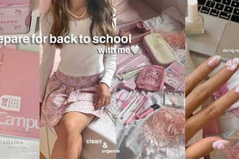 PREPARING FOR BACK TO SCHOOL! school supplies shopping, pack my bag, new nails, haul + more