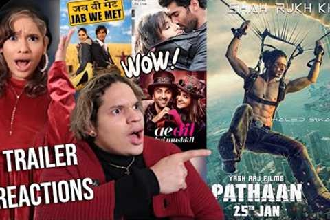 Waleska &amp; Efra react to BOLLYWOOD TRAILERS | Jab We Met, Aashiqui 2, Ae Dil Hai Mushkil ,..