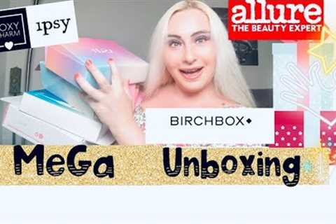 MEGA UNBOXING, IPSY , ALLURE, BIRCH BOX 🔥🌸🫦💄