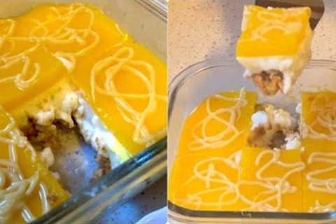 Lemon Dessert | The taste of this dessert filled my heart! Recipe in 10 minutes! #dessert