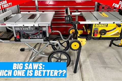Battle Of The Big Dogs!!  || DeWALT DWE7491RS vs. Skilsaw SPT99-11  ||  Side By Side Comparison