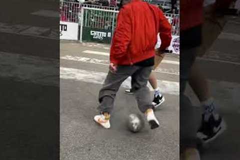 HE KNOCKED ME OUT😱💔 #football #skills #shorts