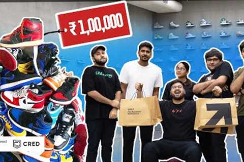 Taking Subscribers Sneaker Shopping: 1 LAKH Giveaway | Powered By @CRED_club