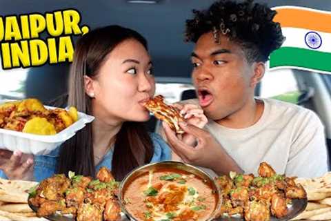 We Tried JAIPUR INDIAN FOOD for the FIRST TIME!! (PAKORA, KOFTA, PANEER &amp; KEBAB)