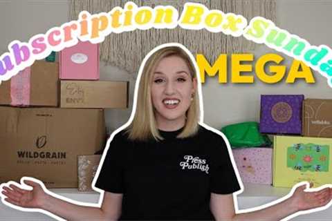 MEGA UNBOXING!!! | Subscription Box Sunday | Vol. 2 August 2023