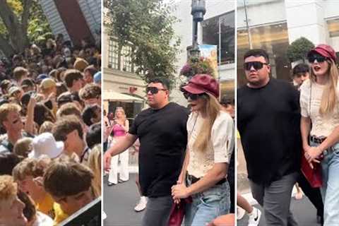 Taylor Swift Lookalike Gets MOBBED By Hundreds of Fans In Shopping Mall