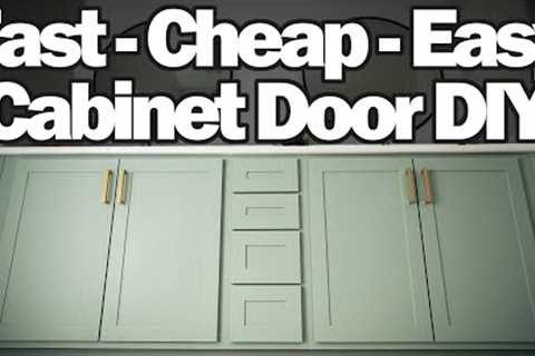 CHEAP and EASY Shaker Cabinet Doors and Drawers | DIY | HOW TO