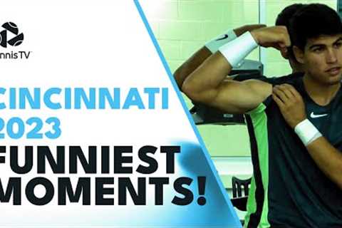 Tsitsipas Bee Incident; Djokovic With Fans &amp; Alcaraz Bowling | Cincinnati Funniest Moments 2023!