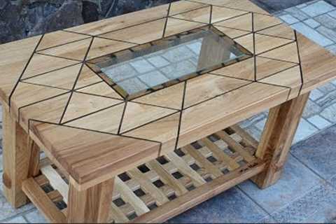 Coffee Table Made from Wooden Scrap