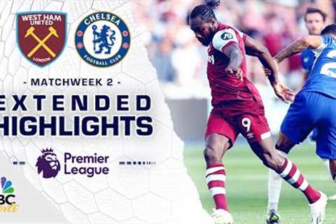 West Ham United v. Chelsea | PREMIER LEAGUE HIGHLIGHTS | 8/20/2023 | NBC Sports