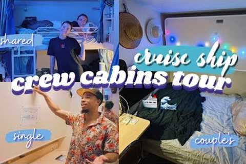 CRUISE SHIP CREW CABIN TOUR | Shared,single and couple’s cabins | SMALL SPACE ORGANIZATION