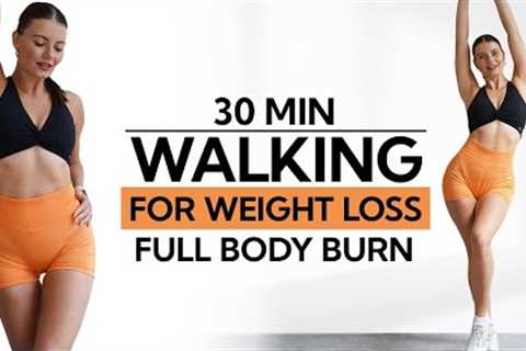 30 MIN METABOLIC WALKING EXERCISES FOR WEIGHT LOSS- No Jumping | Standing | Walk at Home