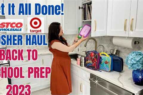 Get It All Done! Costco &amp; Target Kosher Haul Back To School Prep 2023 Chore Chart Uniforms..