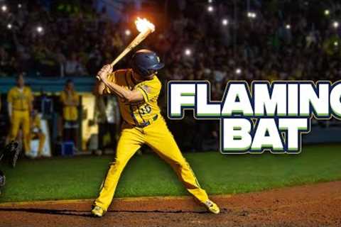 He Got a Hit With His Bat On Fire | Savannah Bananas