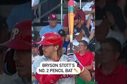 The No. 2 pencil bat though ✏️