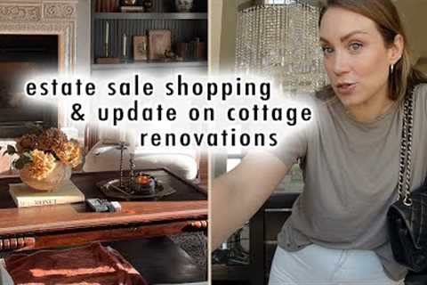 estate sale shopping &amp; COTTAGE RENOVATION UPDATES | XO, MaCenna Vlogs