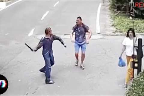 Instant Regret Caught On CCTV Camera