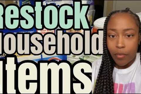 RESTOCKING &amp; ORGANIZING HOUSEHOLD ITEMS I GOT FROM SAM’S CLUB