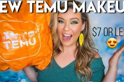 TEMU MAKEUP HAUL 2023 | ALL ITEMS $7 OR LESS! + $100 Coupon Bundle