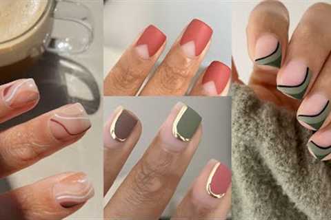 TRENDY AESTHETIC FALL NAIL DESIGNS 2023 | easy fall nail art at home