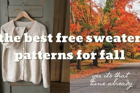 free knit sweater patterns for fall 🍂