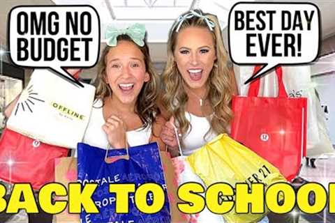BACK TO SCHOOL SHOPPING AT THE MALL WITH NO BUDGET! 😱🛍