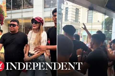 Taylor Swift lookalike causes chaos when pretending to be her in YouTube prank
