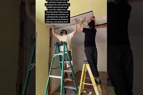 Our ENTIRE DIY Home Renovation in 60 Seconds! #shorts #diy #renovation #homereno #beforeandafter