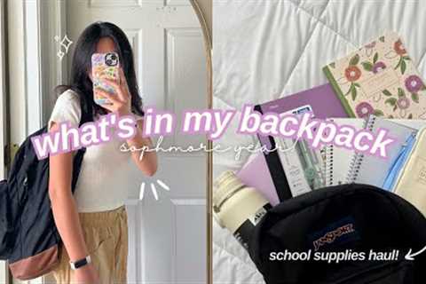 what's in my backpack 2023 *sophomore year* ✩ school supplies haul