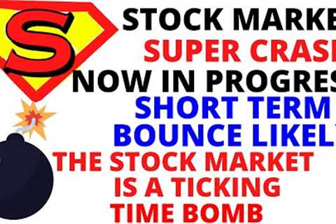 Stock Market Super CRASH Now in Progress - S&amp;P 500 &amp; NASDAQ Will CRASH for the Rest of the..