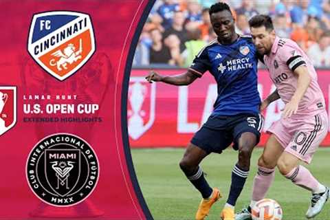 FC Cincinnati vs. Inter Miami: Extended Highlights | US Open Cup Semi-Finals | CBS Sports Golazo