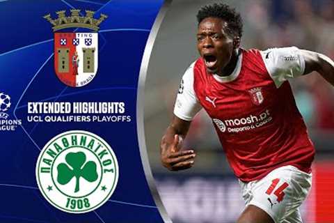 Braga vs. Panathinaikos: Extended Highlights | UCL Qualifiers - Play-offs | CBS Sports Golazo