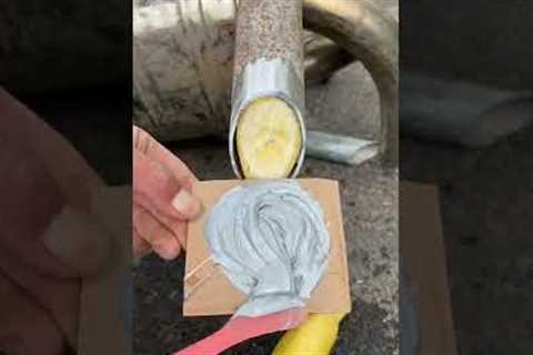 Repair leaking water pipes with special glue