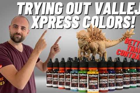 Trying out Vallejo Xpress Colors! Are they better than Contrast? Paint Review