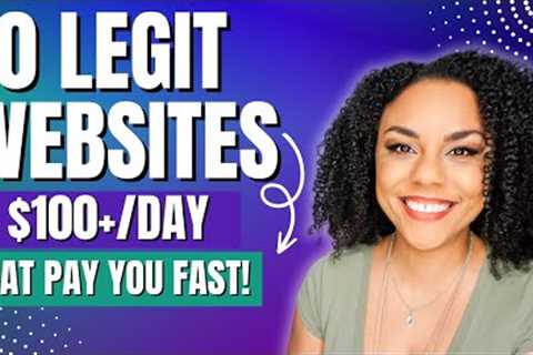 10 Legitimate Websites That Pay Fast! No Experience  Make Money Online 2023!