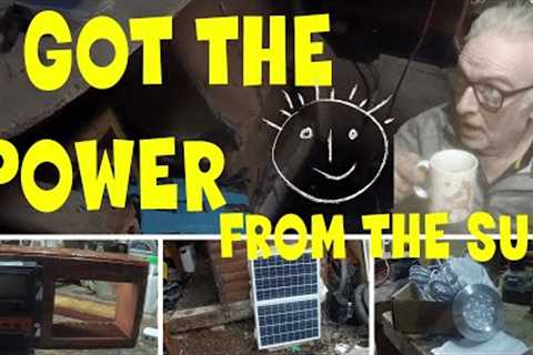FREE SOLAR POWER in our Pallet Wood Project Workshop #rv #rvlife #camping #camper #vanlife  #howto