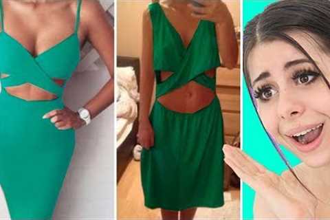 TRYING ON PROM DRESSES ! Online shopping fails + Haul