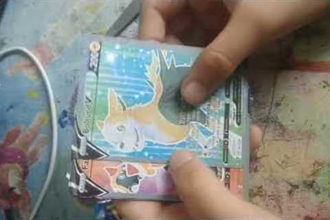 Unboxing Pokemon cards.