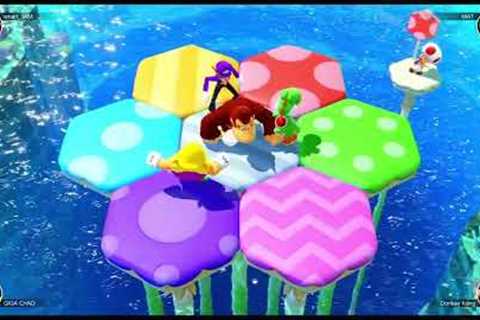 We play Mario Party mini games!!!  Only a little bit of failing!