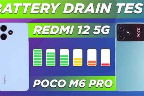 Redmi 12 5G vs Poco M6 Pro 5G | Battery test, Display test, Benchmarks, Performance, Gaming 🔥
