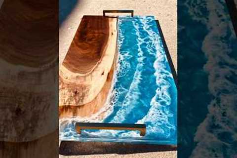DIY $600 3D Ocean Tray #shorts #woodworking