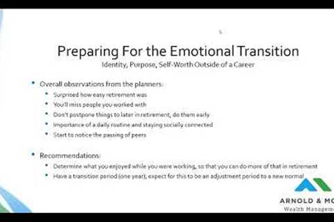 Non-Financial Retirement Tips From Retired Financial Planners