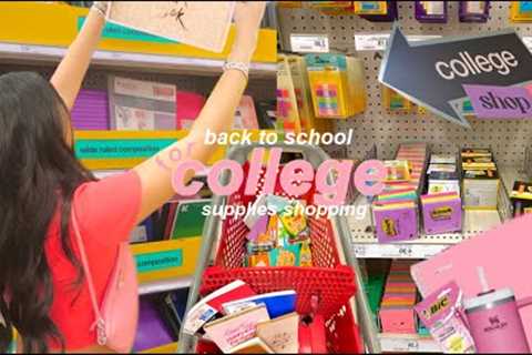 back to school supplies shopping *for college*