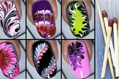 Easy nails for beginners | Nail Art Designs Using TOOTHPICK | #nailart #easynailart