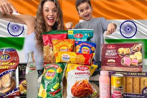 Trying INDIAN SNACKS with my 6 Year Old!! | Which one is your favourite?!