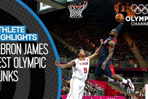 The Best LeBron James Dunks at the Olympics | Athlete Highlights