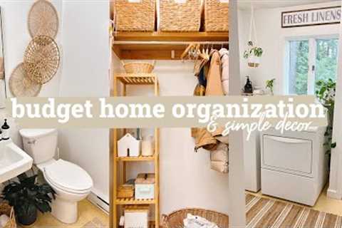 BUDGET DIY SIMPLE HOME DECOR ORGANIZE WITH ME | HOME ORGANIZATION | MINIMAL SIMPLE HOME